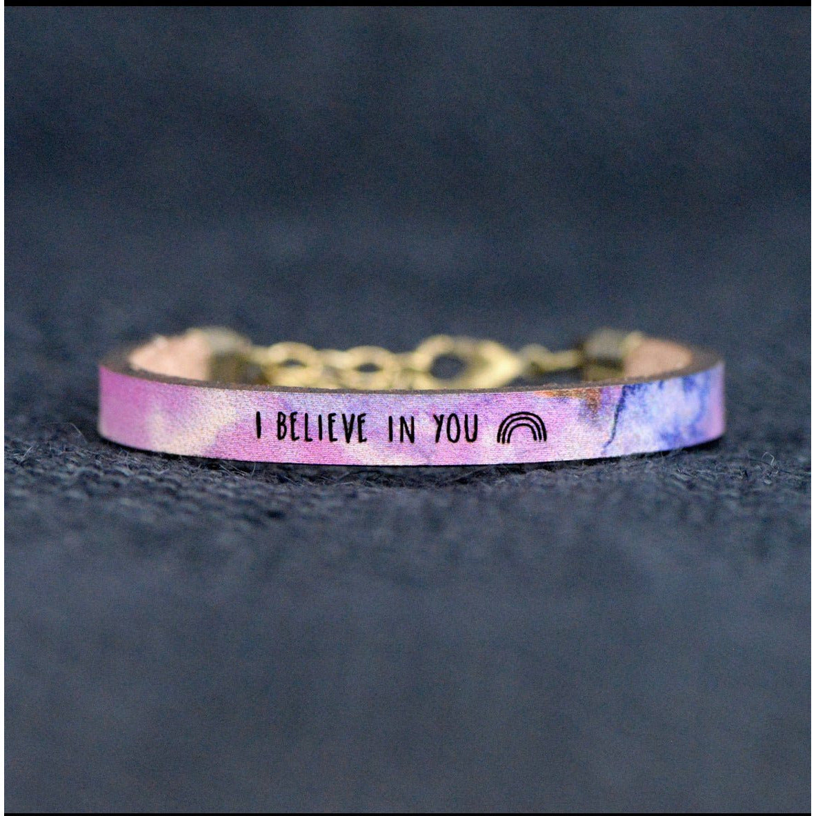 "I BELIEVE IN YOU" BRACELET - ACE & JADE