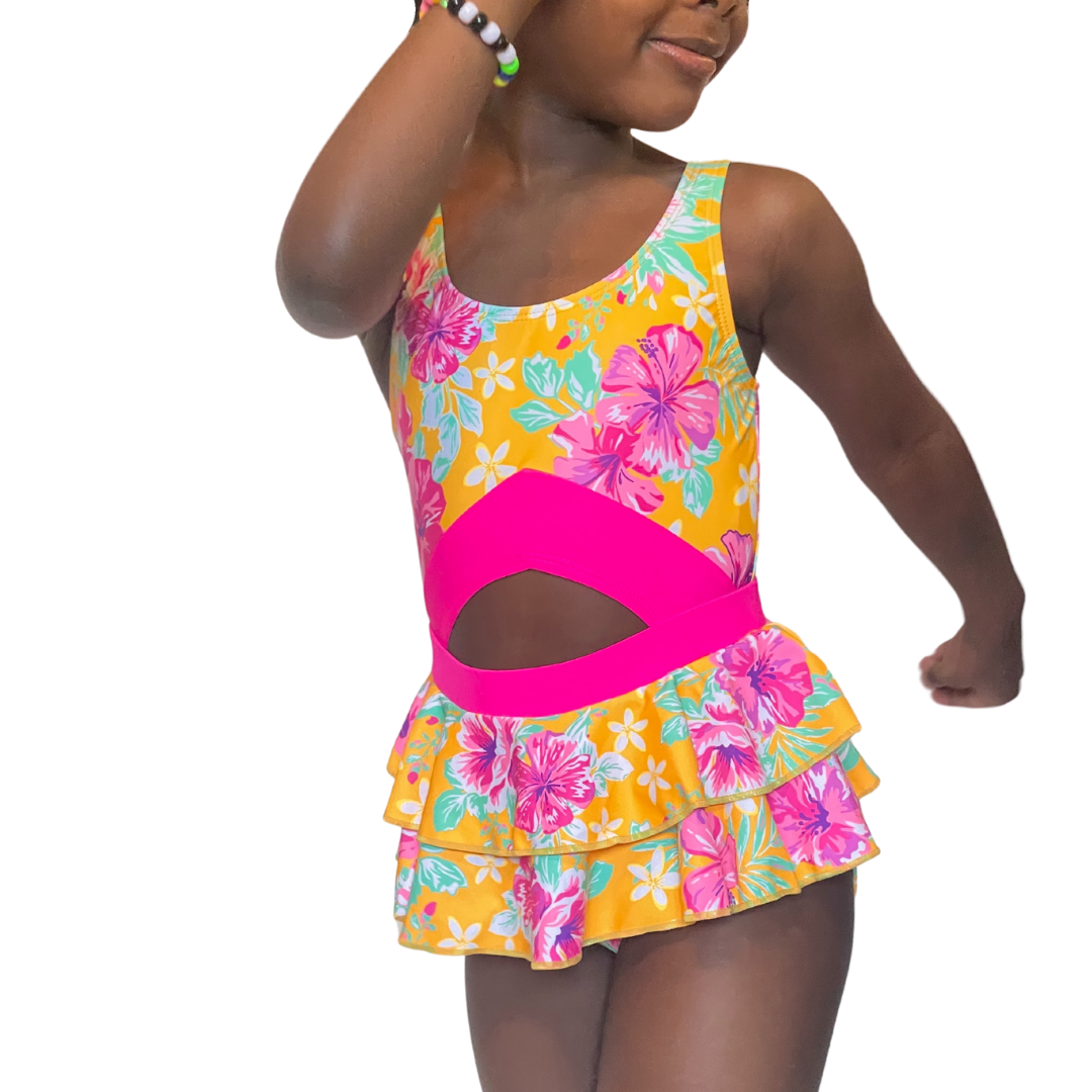 Tangerine Tropic One-Piece Swimsuit