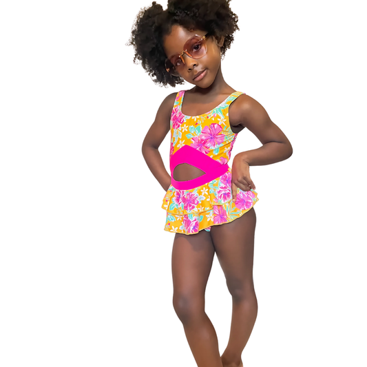 Tangerine Tropic One-Piece Swimsuit