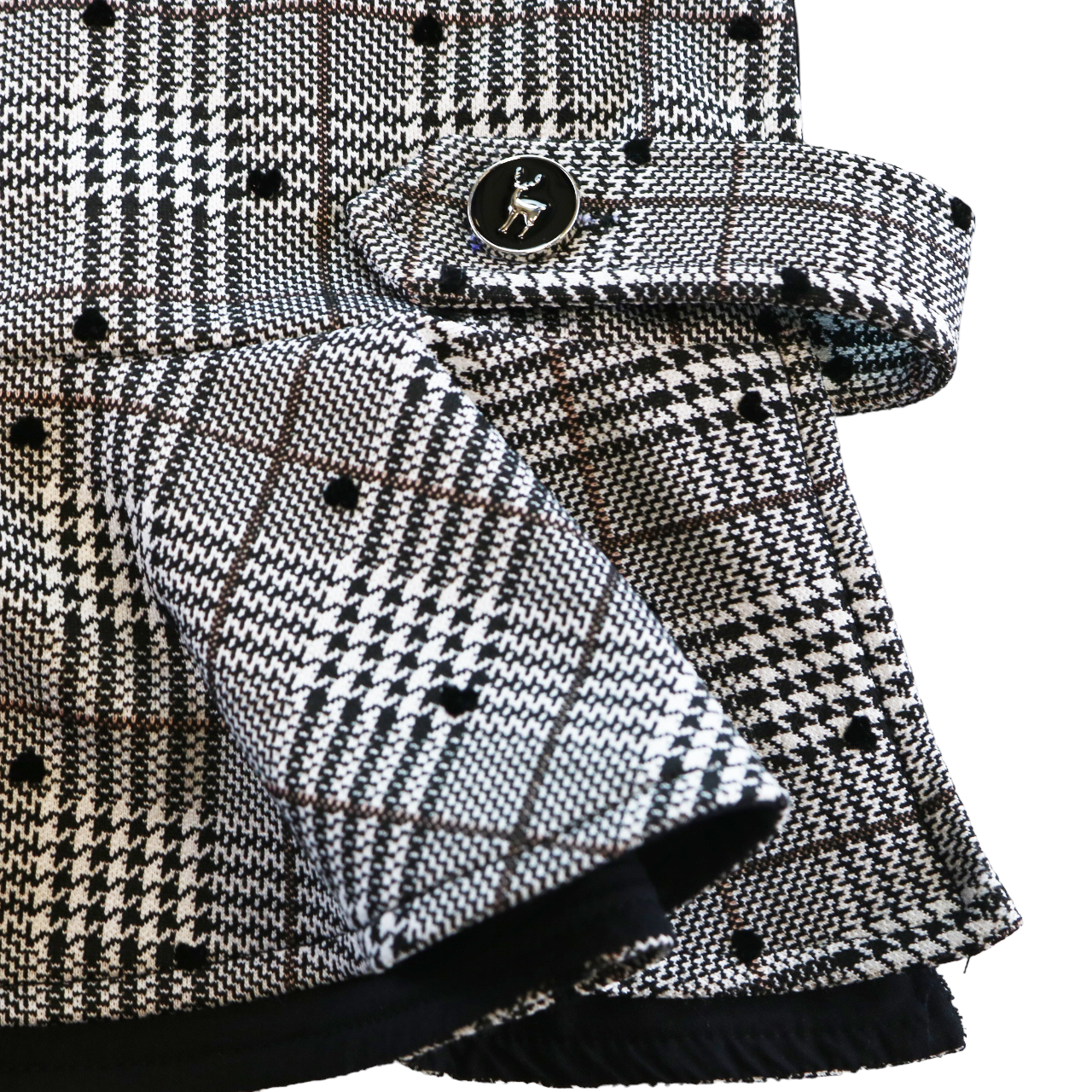 Mini Monroe Set - Houndstooth Plaid Two-Piece