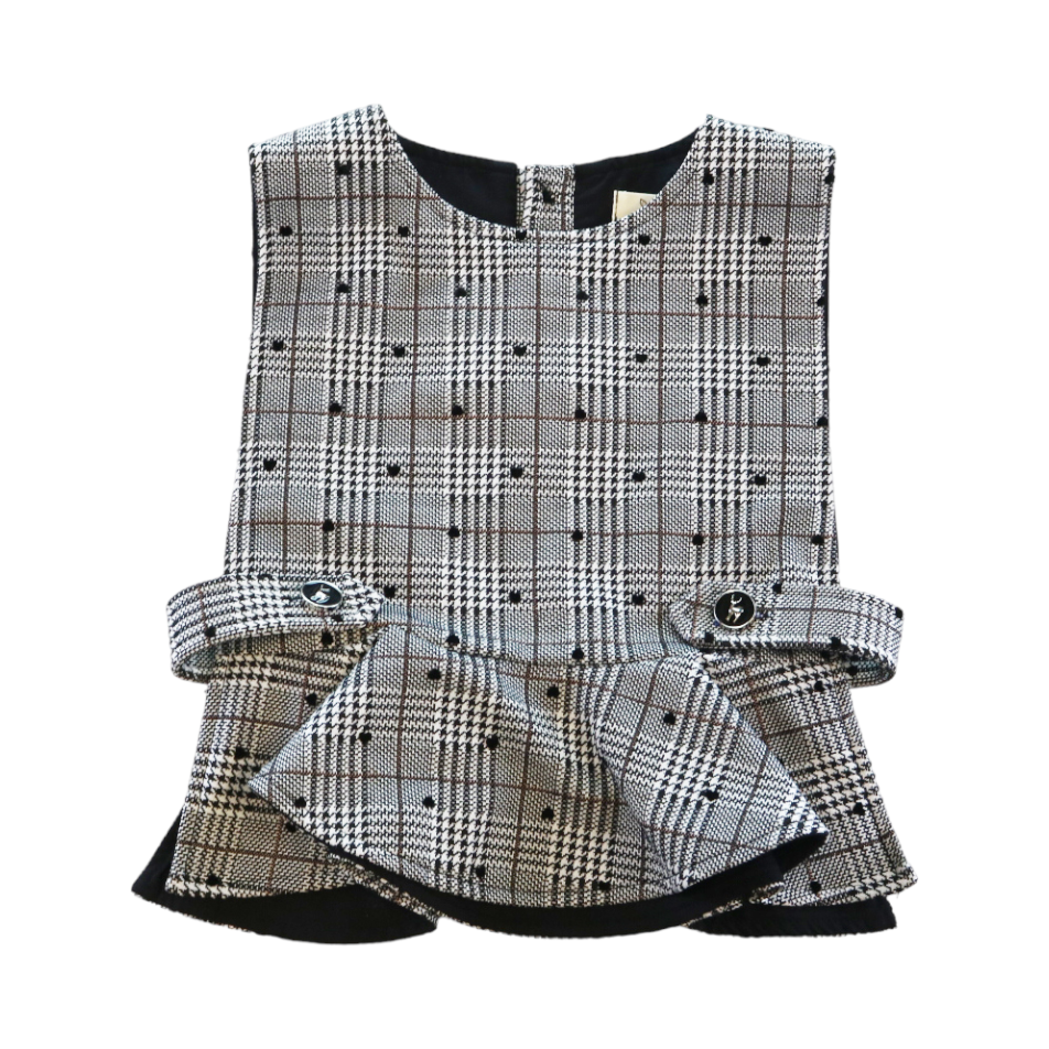 Mini Monroe Set - Houndstooth Plaid Two-Piece