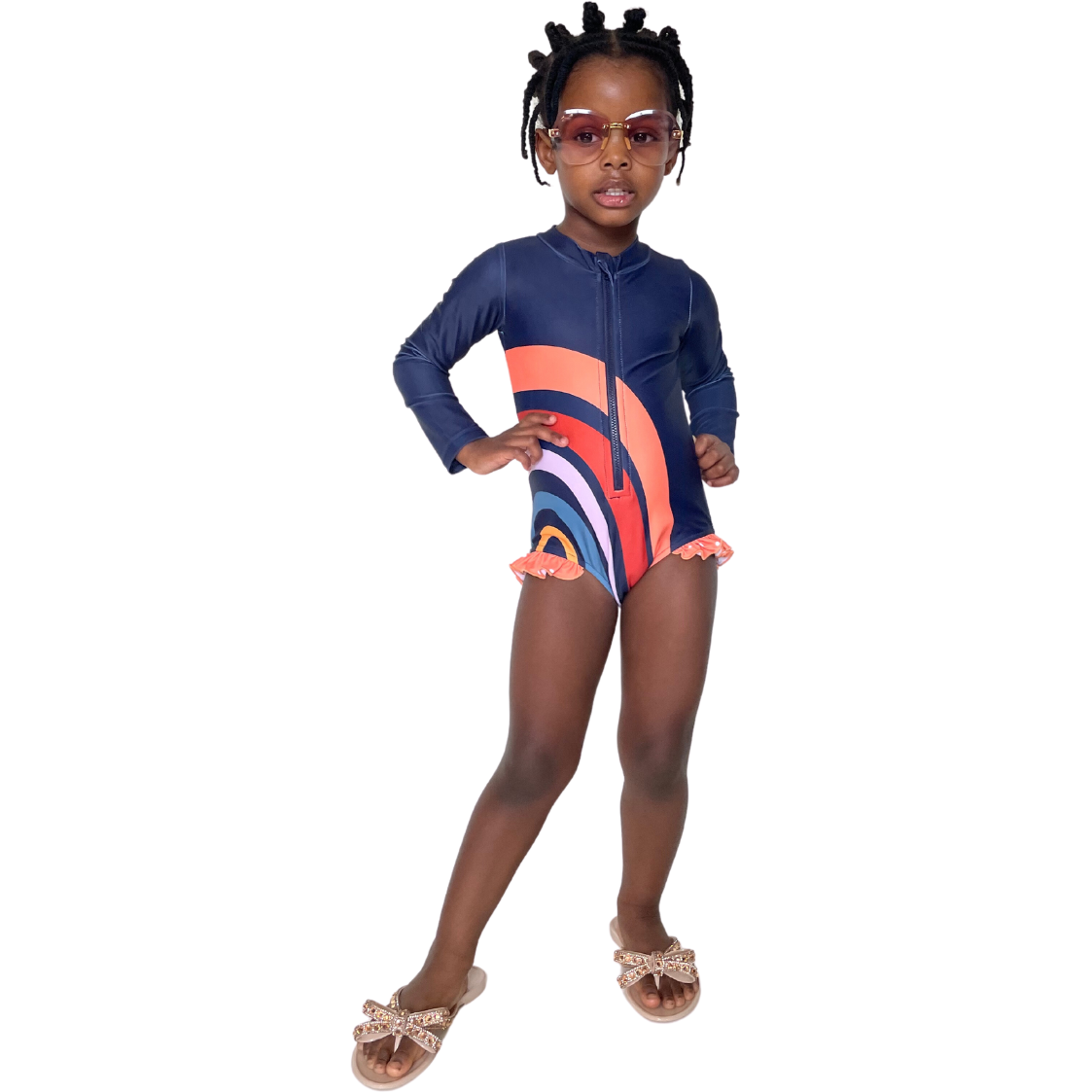 CHANTAL FRONT-ZIP SWIMSUIT - ACE & JADE