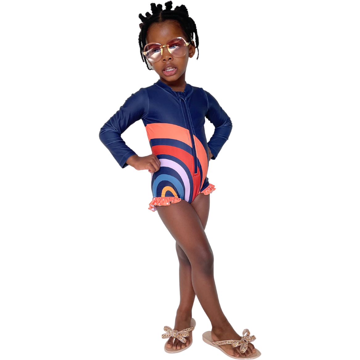 CHANTAL FRONT-ZIP SWIMSUIT - ACE & JADE
