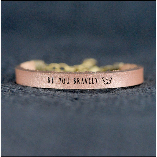 "BE YOU BRAVELY" BRACELET - ACE & JADE
