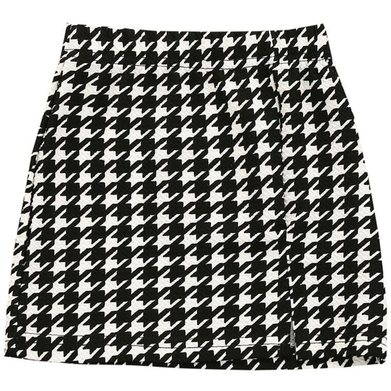 GABRIELLE HOUNDSTOOTH SKIRT - ACE & JADE