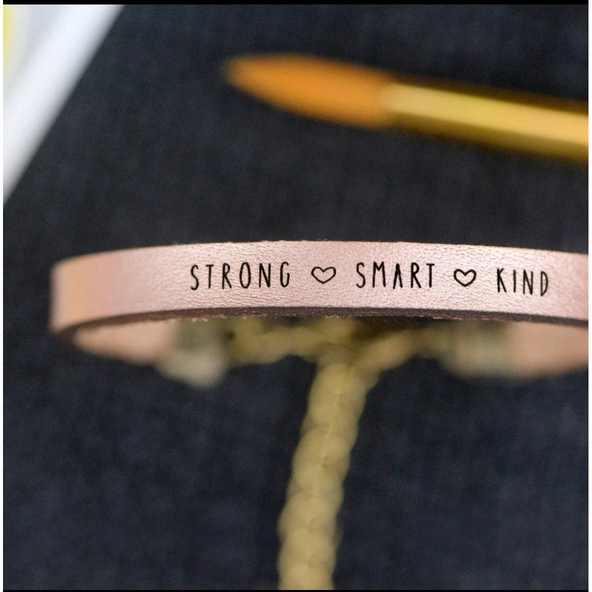 "STRONG.SMART.KIND" BRACELET - ACE & JADE